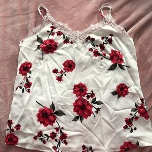 Dynamite Flower Tank top with lace